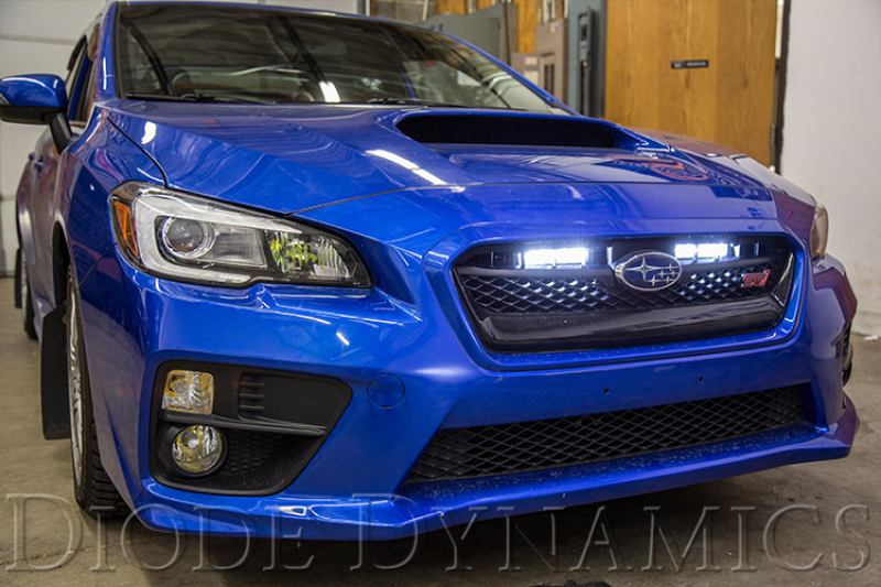 Subaru WRX LED Light Bars - Front - Diode Dynamics - SS6 Stage Series 6 Light Bars - Amber - `15-`17